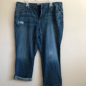 Boyfriend cut blue jeans!